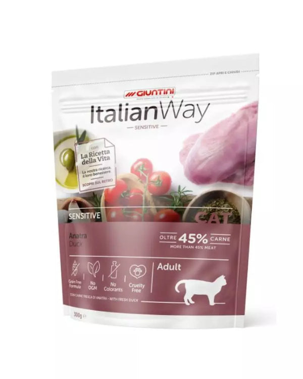 ITALIAN WAY GATTO ADULTO SENSITIVE ANATRA 300 GR