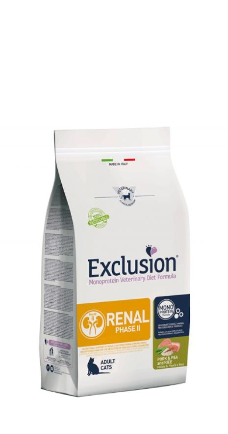 EXCLUSION GATTO MAIALE E PISELLI RENAL 1,5  KG