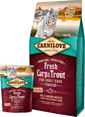 CARNILOVE CAT STERILIZED CARPA E TROTA 2 KG