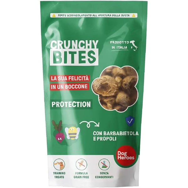 DOG HEROS CRUNCHY BITES CON MELA E MENTA 80 GR