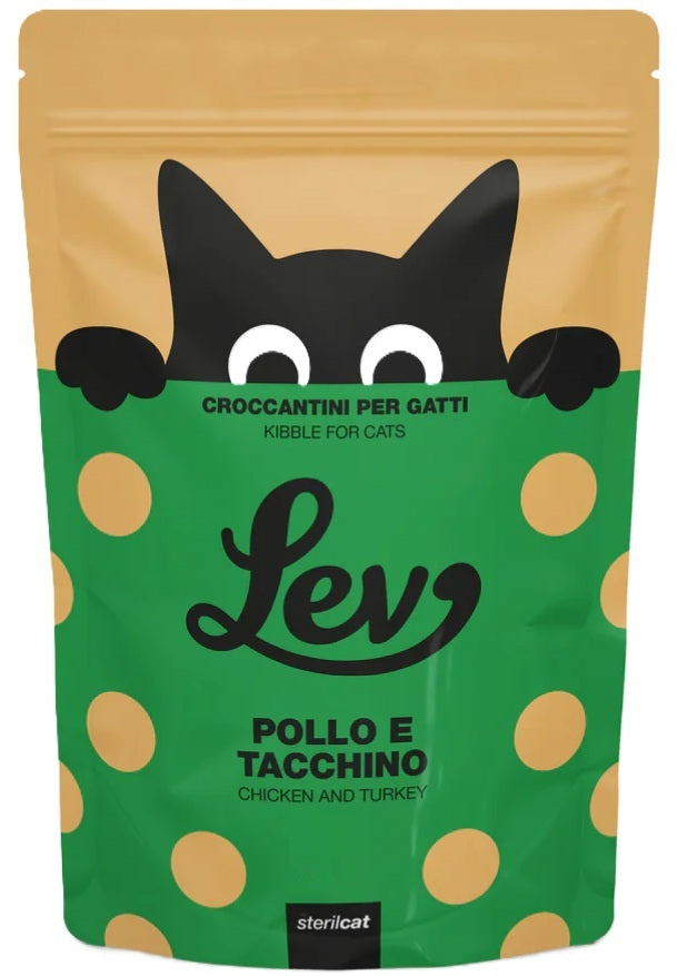 LEV GATTO STERIL POLLO E TACCHINO 1,5 KG