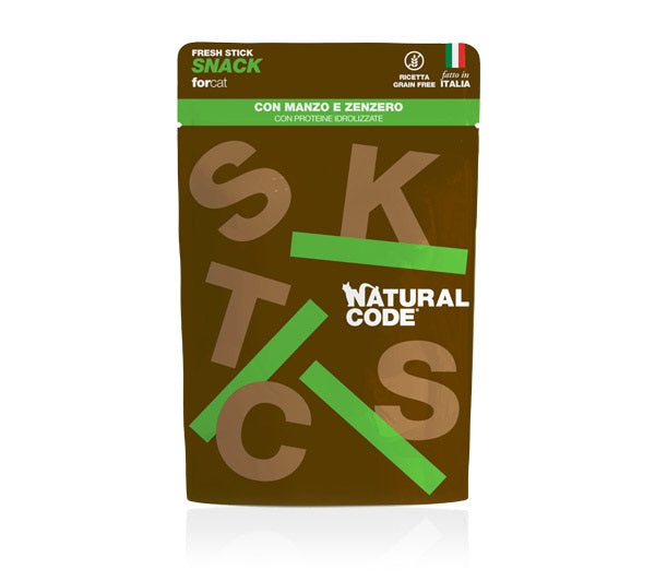 NATURAL CODE SNACK STICK MANZO 3X5 GR