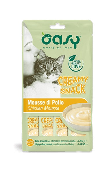 OASY SNACK CREMOSI POLLO 4X15 GR