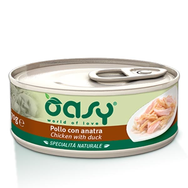 OASY NATURALE POLLO CON ANATRA 70GR