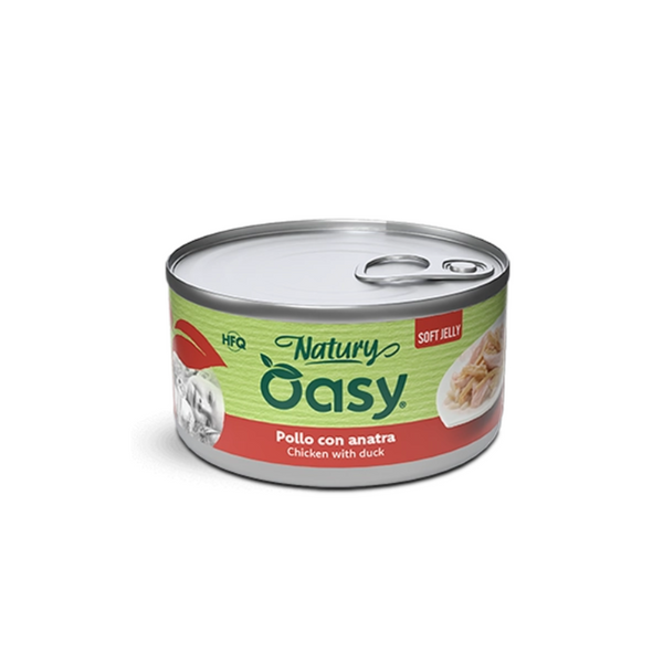 OASY NATURY GATTO SOFT JELLY POLLO CON ANATRA 85 GR