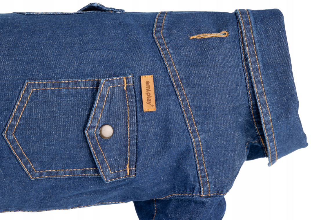 AMIPLAY CAMICIA DENIM NAVY BLU 45 CM