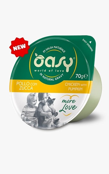 OASY CUP POLLO CON ZUCCA 70 GR