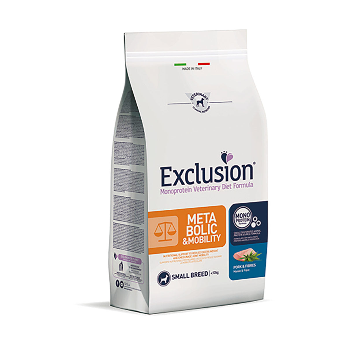 EXCLUSION DIET METABOLIC & MOBILITY MINI MAIALE E RISO 2 KG