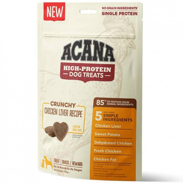 ACANA CRUNCHY TRATS FEGATINI DI POLLO 100 GR