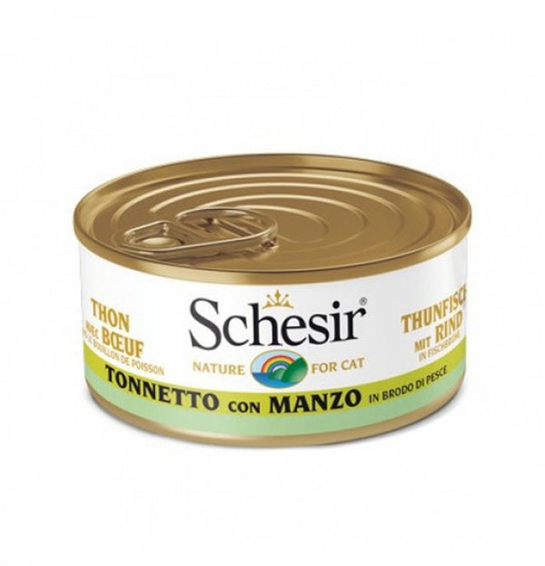 SCHESIR NATURE TONNETTO CON MANZO BRODO DI COTTURA 70 GR