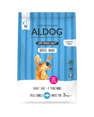 ALDOG ADULT MEDIUM LARGE WHITE WAVE PESCE BIANCO 3 KG