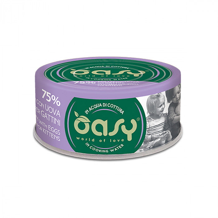 OASY IN ACQUA DI COTTURA POLLO CON UOVA 70 GR