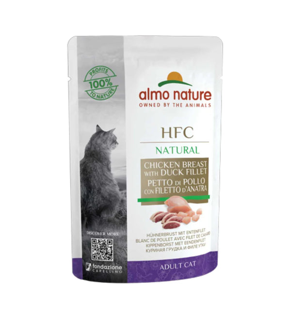 ALMO NATURAL PETTO DI POLLO CON ANATRA 55 GR