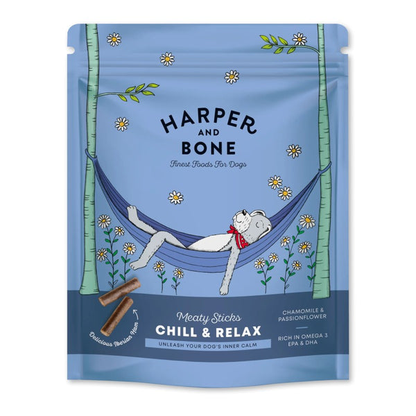 H&B SNACK MEATY STICKS CHILL E RELAX CAMOMILLA 75 GR