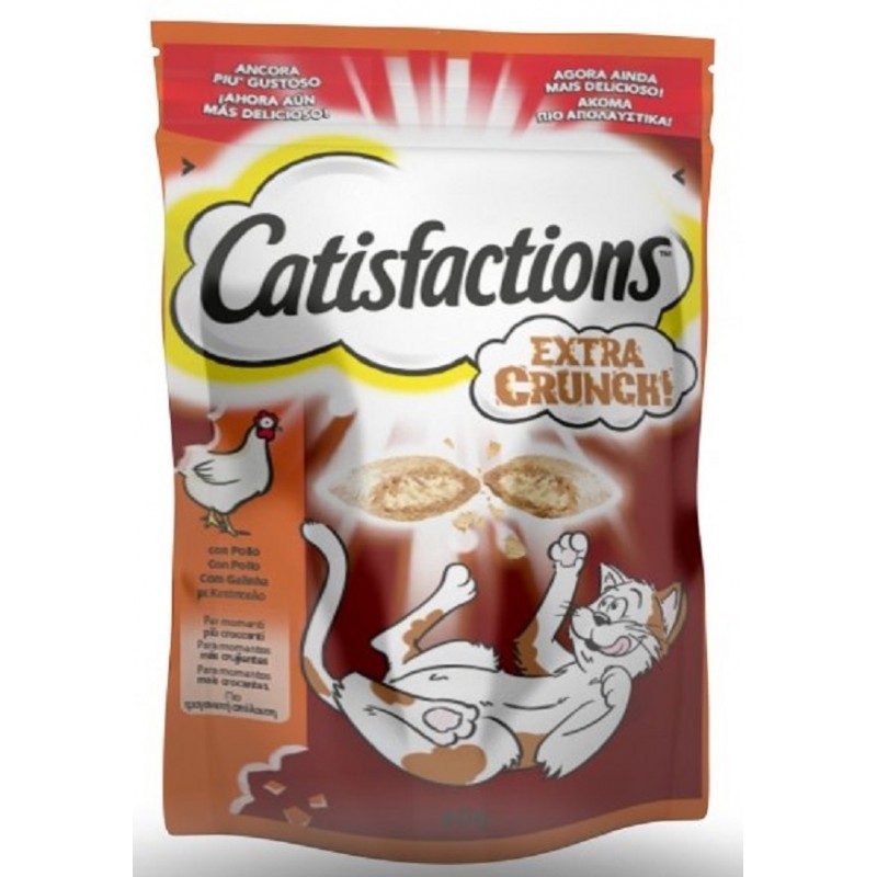 CATISFACTIONS EXTRA CRUNCH POLLO 60GR