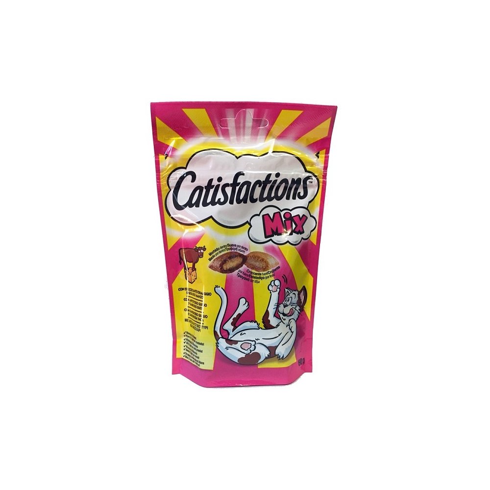 CATISFACTIONS MIX FORMAGGIO E MANZO 60GR