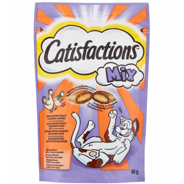 CATISFACTIONS MIX POLLO E ANATRA 60GR