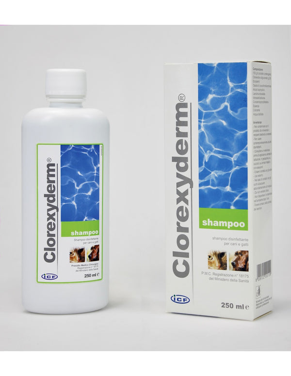 ICF CLOREXYDERM SHAMPOO DISINFETTANTE PER CANI E GATTI 250 ML