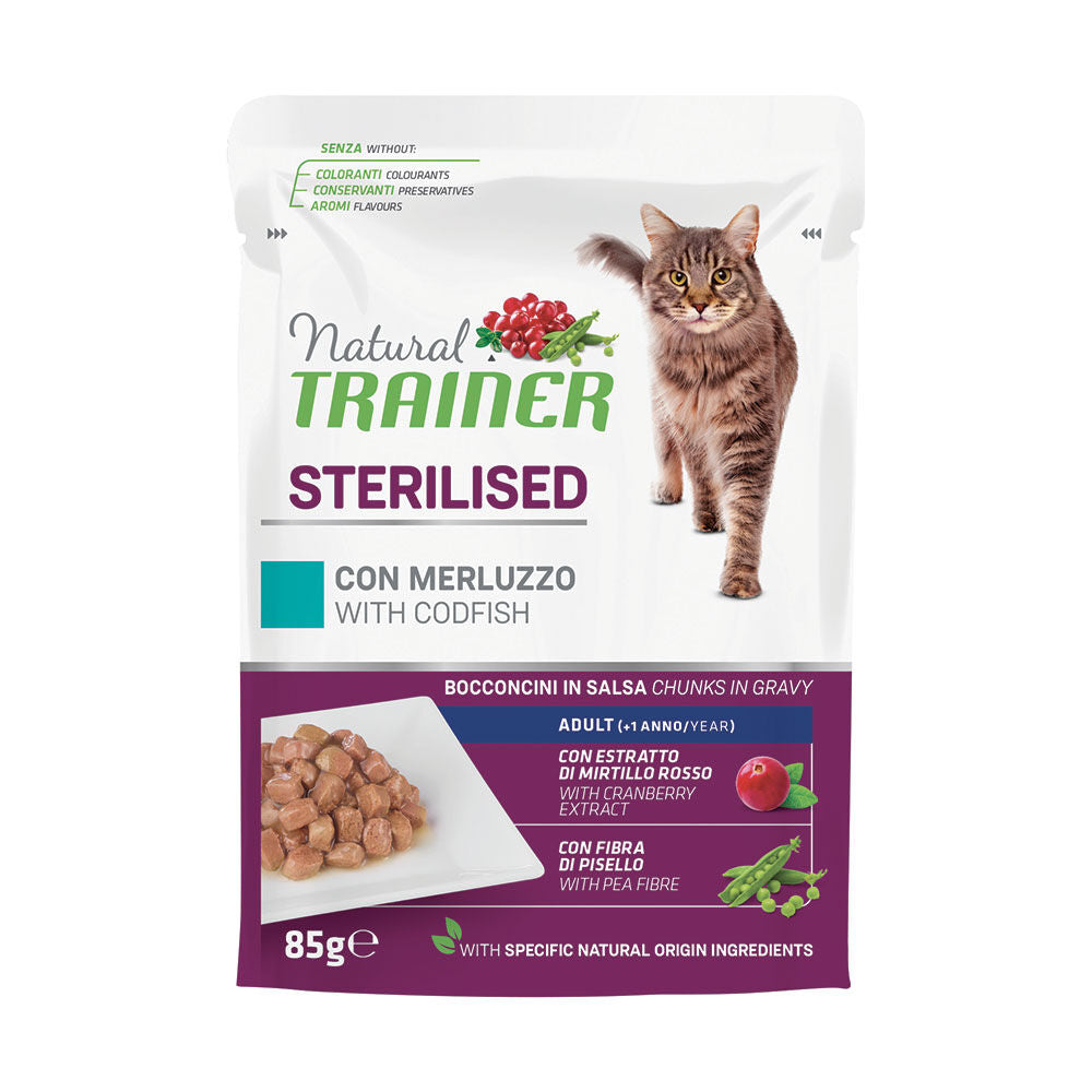 TRAINER BUSTA STERILISED MERLUZZO 85 GR