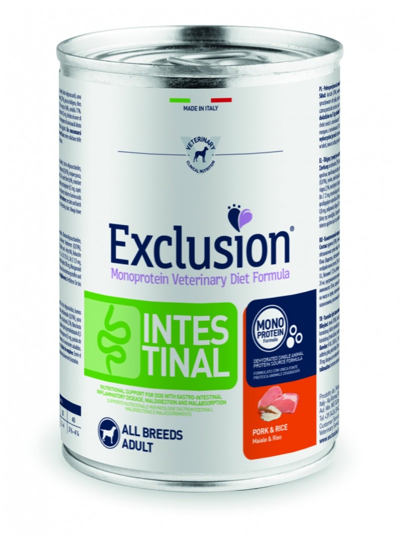 EXCLUSION DIET INTESTINAL MAIALE E RISO 400 GR