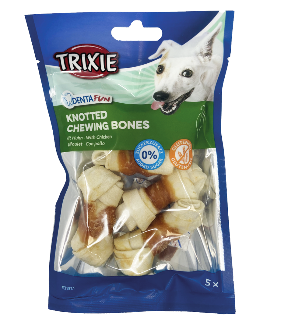 TRIXIE  DENTAfun OSSI ANNODATI CON POLLO 5PZ. 70G