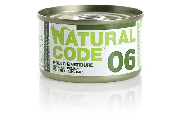 NATURAL CODE GATTO 06 POLLO CON VERDURE 85 GR