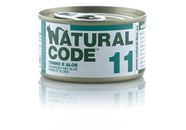 NATURAL CODE GATTO 11 TONNO E ALOE 85 GR