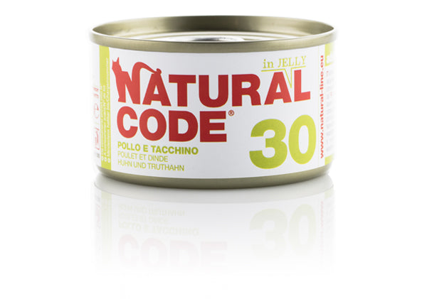 NATURAL CODE GATTO 30 POLLO E TACCHINO JELLY 85 GR