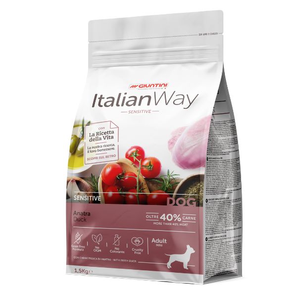 ITALIAN WAY GATTO ADULTO SENSITIVE ANATRA 1,5 KG