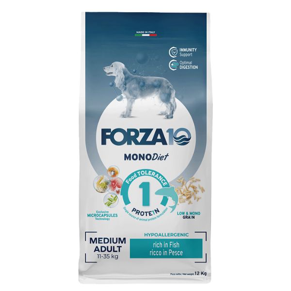FORZA 10 MEDIUM ADULT DIET 12 KG PESCE