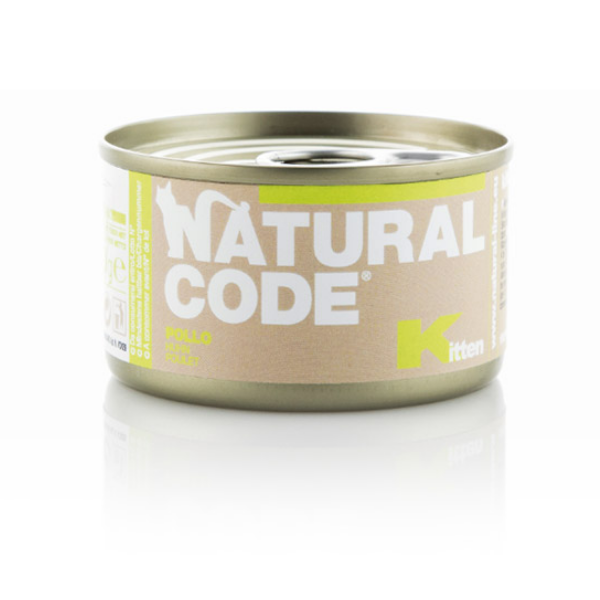 NATURAL CODE GATTO KITTEN POLLO+VITAMINA PREMIX 85 GR