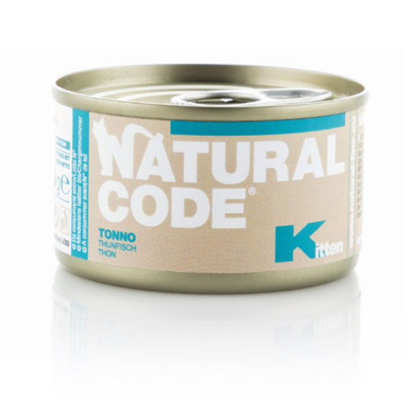 NATURAL CODE GATTO KITTEN TONNO 85 GR