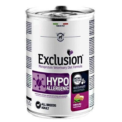 EXCLUSION DIET HYPO MAIALE E PISELLI 400 GR