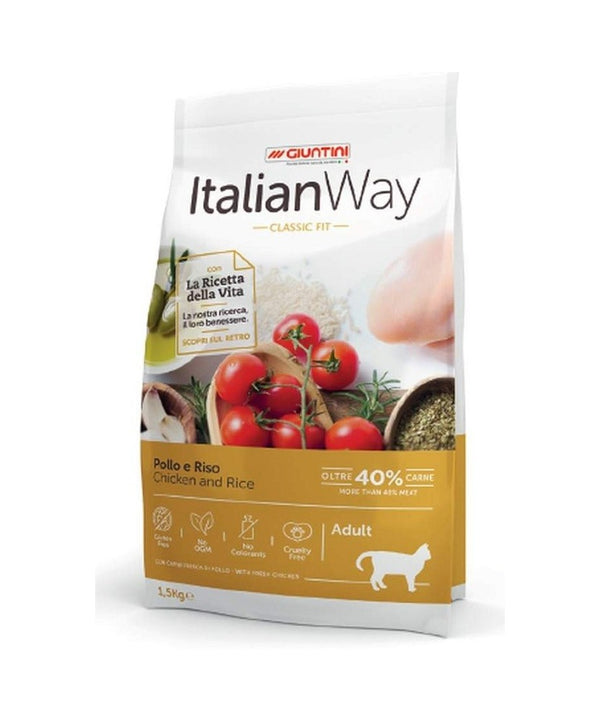 ITALIAN WAY GATTO ADULTO POLLO E RISO 300 GR