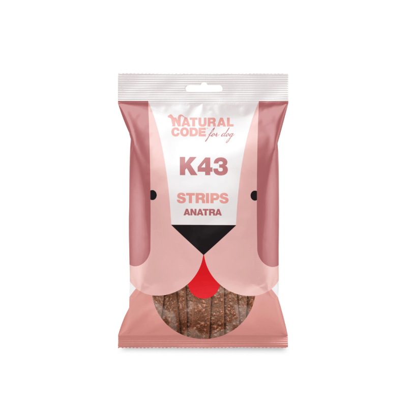 NATURAL CODE SNACK STRIPS ANATRA 180 GR