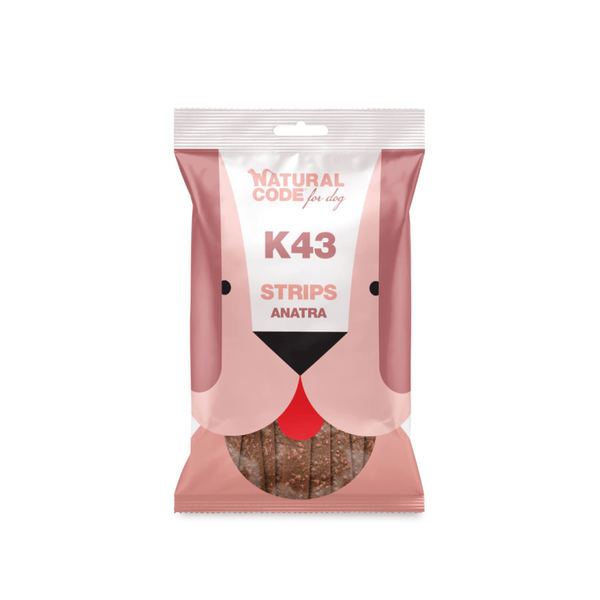 NATURAL CODE SNACK STRIPS ANATRA 180 GR