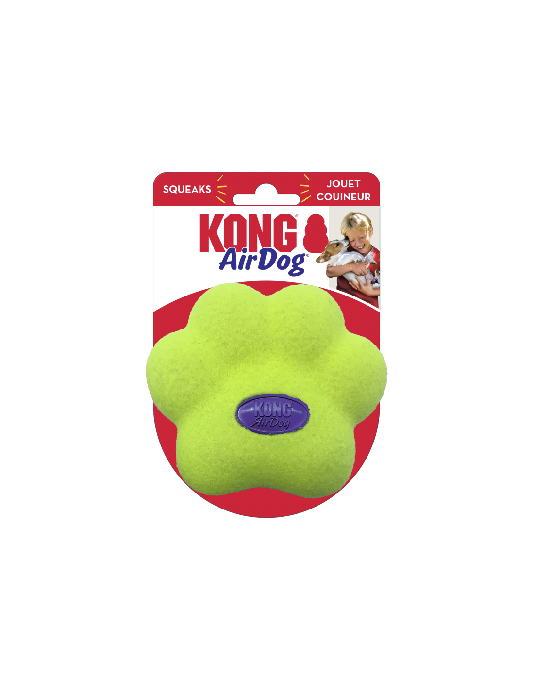 KONG AIRDOG SQUEAKER ZAMPA 10 CM