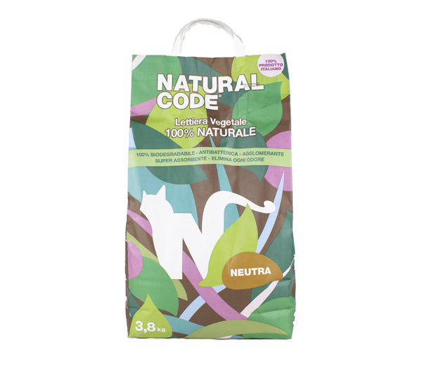 NATURAL CODE LETTIERA VEGETALE MAIS NEUTRA 3,8 KG