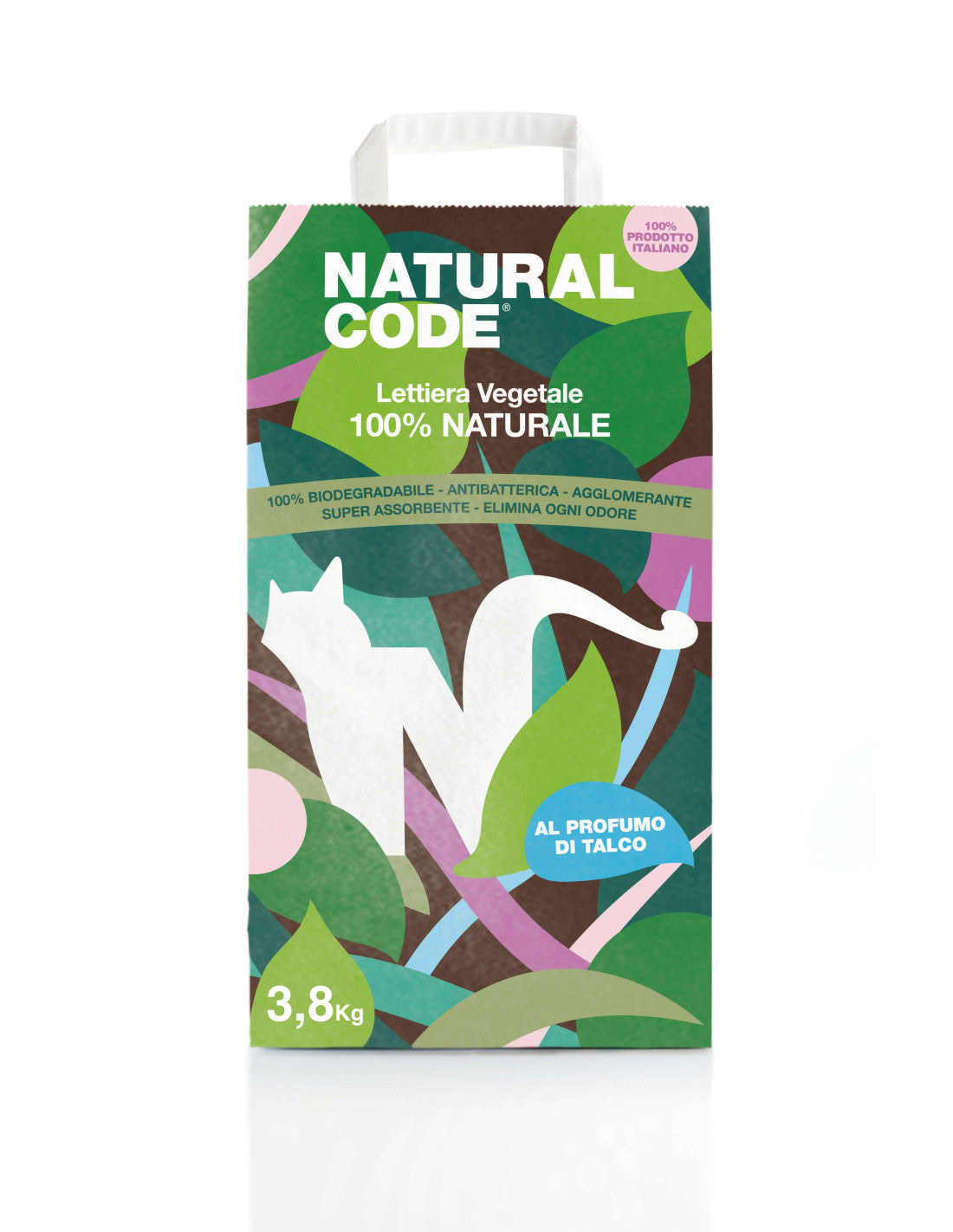 NATURAL CODE LETTIERA VEGETALE MAIS TALCO 3,8 KG
