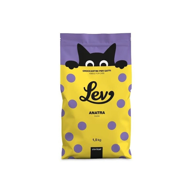 LEV GATTO STERIL ANATRA 1,5 KG