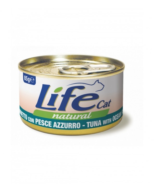 LIFE CAT NATURAL TONNO CON PESCE AZZURRO 85 GR