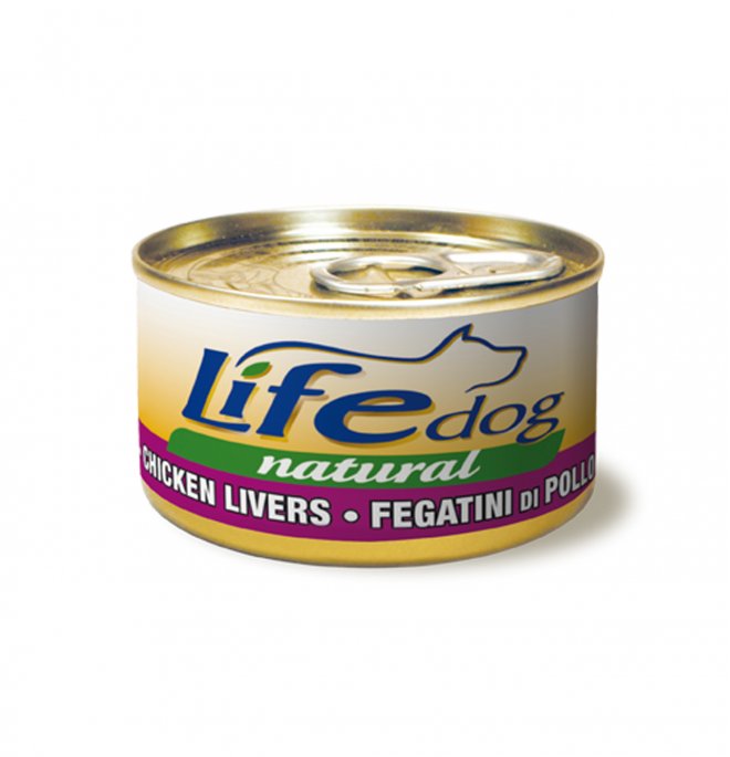 LIFE DOG NATURALE FEGATINI DI POLLO 90 GR