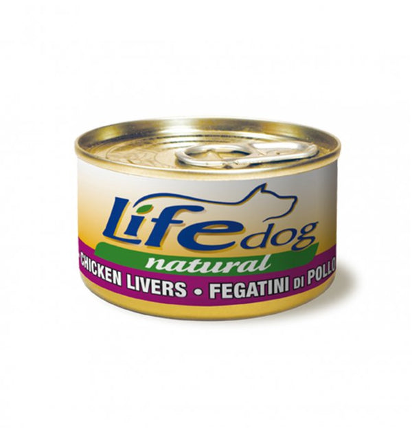LIFE DOG NATURALE FEGATINI DI POLLO 90 GR