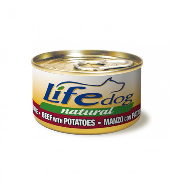 LIFE DOG NATURALE MANZO CON PATATE 90 GR