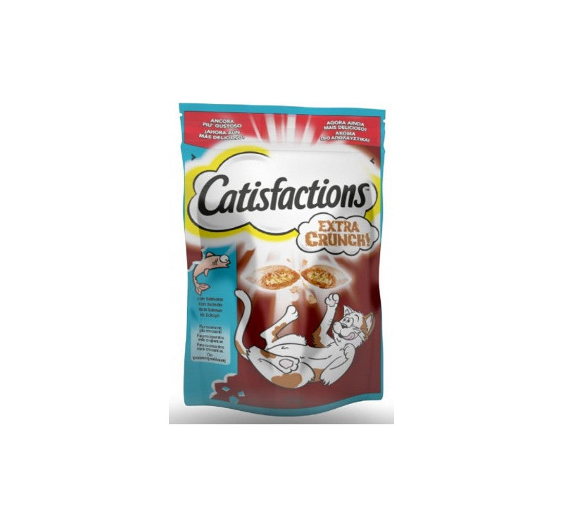 CATISFACTIONS EXTRA CRUNCH SALMONE 60GR