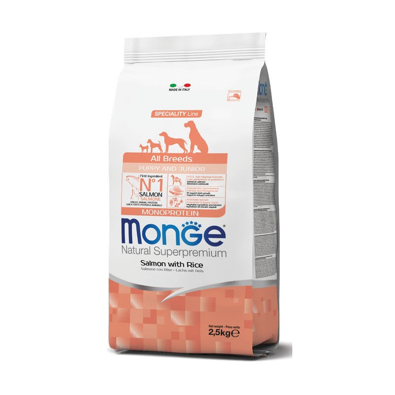 MONGE ALL BREED PUPPY 2,5 KG SALMONE