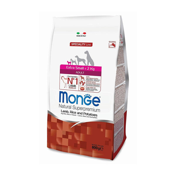 MONGE EXTRA SMALL ADULT AGNELLO 800GR