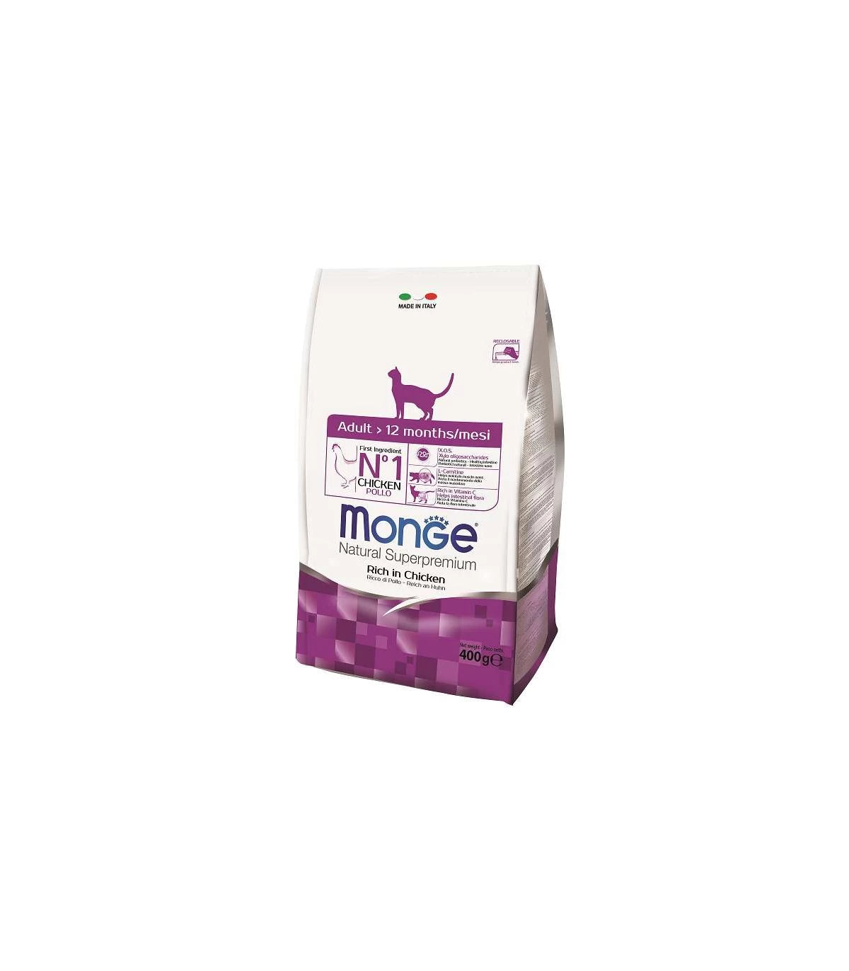 MONGE ADULT GATTO POLLO 400 GR