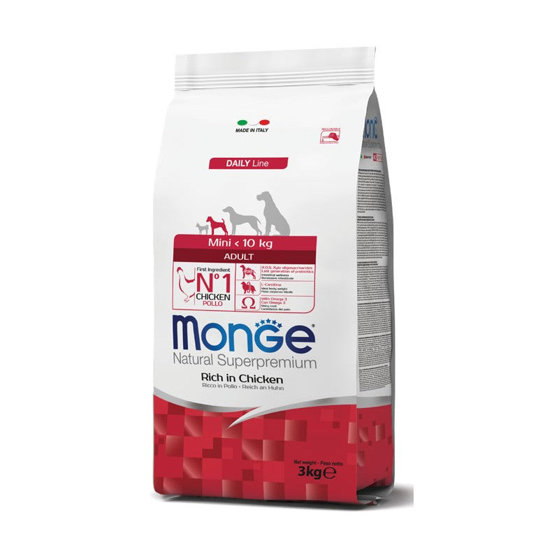 MONGE MINI ADULT 3 KG POLLO