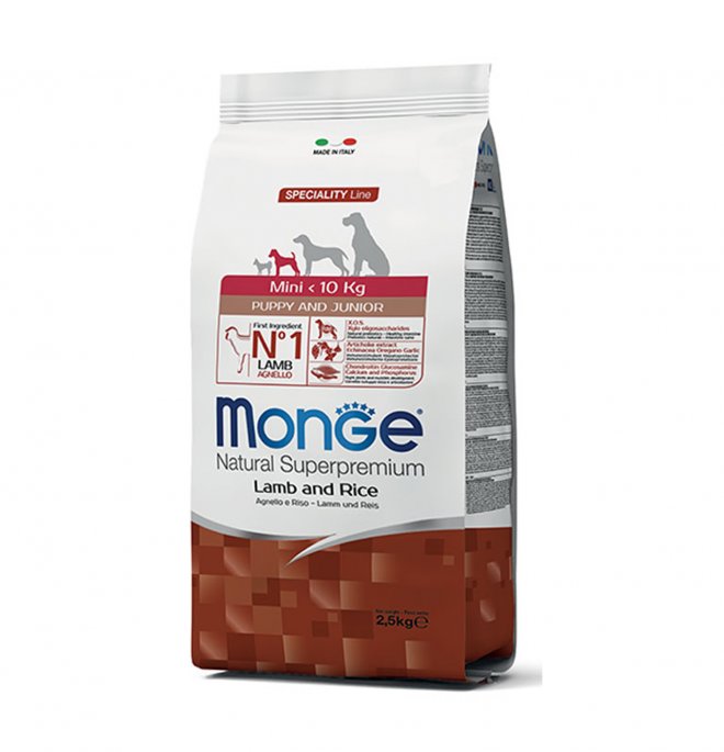 MONGE MINI PUPPY 2,5 KG AGNELLO